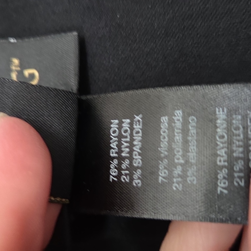 CHICOS SO SLIMMING BRIGITTE SIDE VENT BLACK CROP PANTS 0.5 - Picture 9 of 10